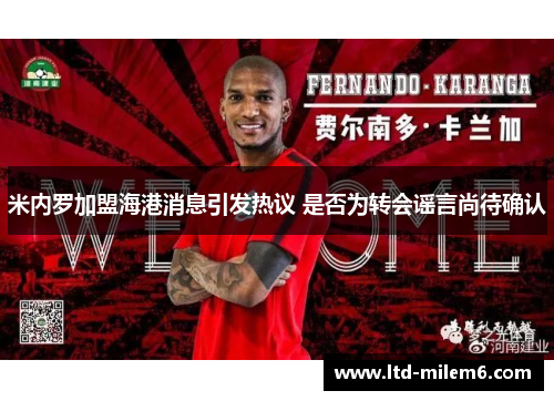 米内罗加盟海港消息引发热议 是否为转会谣言尚待确认